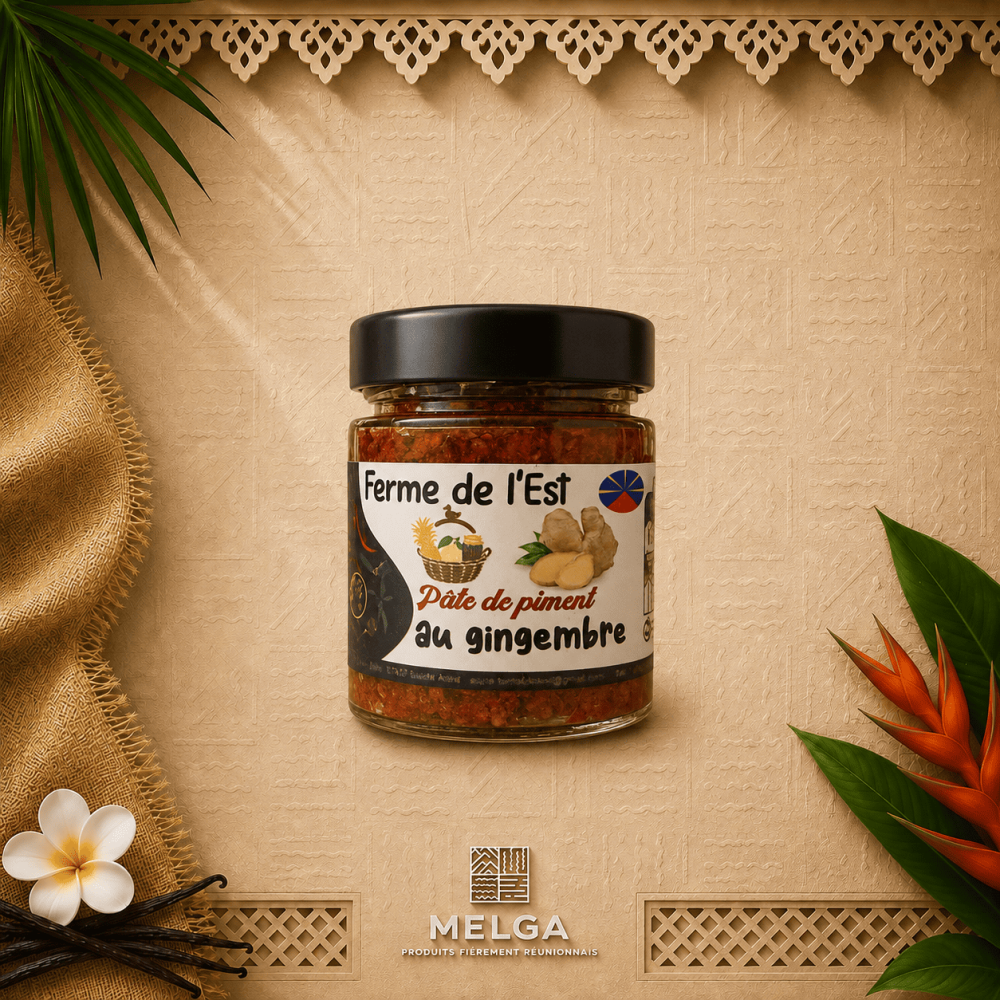 PATE DE PIMENT ROUGE GINGEMBRE - La Ferme de L'Est – 100G 