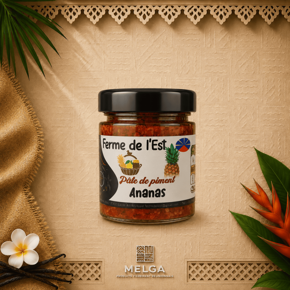 PATE DE PIMENT ROUGE A L'ANANAS - La Ferme de L'Est – 100G 