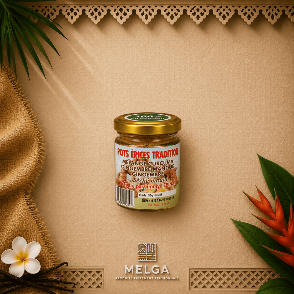 MELANGE CURCUMA GINGEMBRE MANGUE, GINGEMBRE - Pot Epices Tradition par Jimmy Lépinay