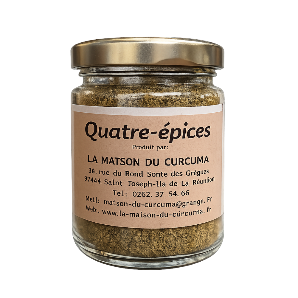 QUATRE EPICES - La Maison du Curcuma / Mémé Rivière – 40G