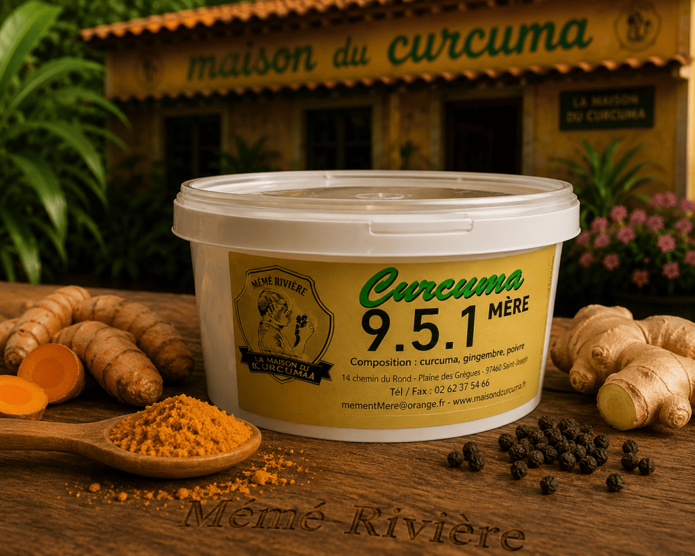 CURCUMA MÈRE 951 EN POTS - La Maison du Curcuma / Mémé Rivière – 100G en Pot