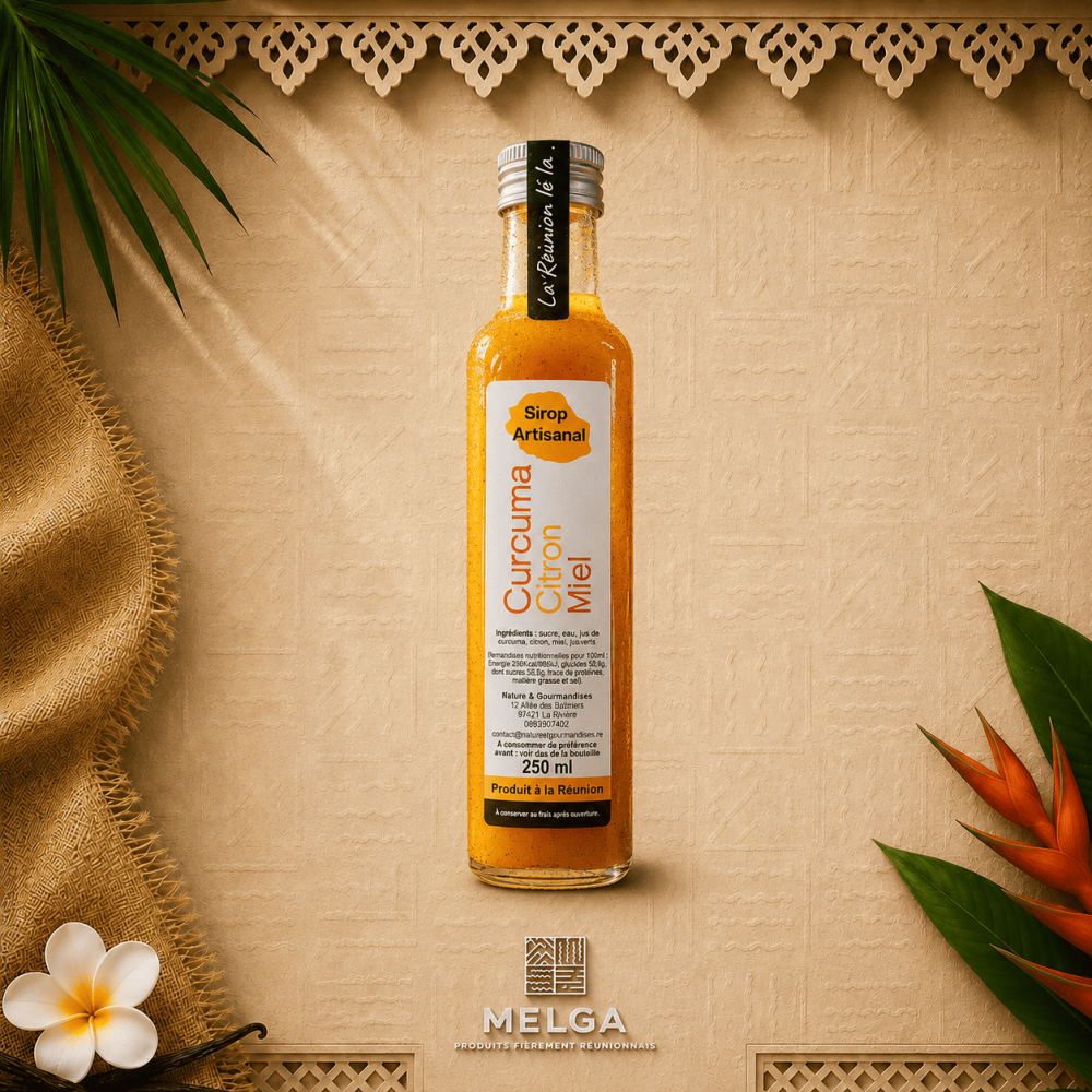 SIROP DE CURCUMA CITRON MIEL - Nature & Gourmandise