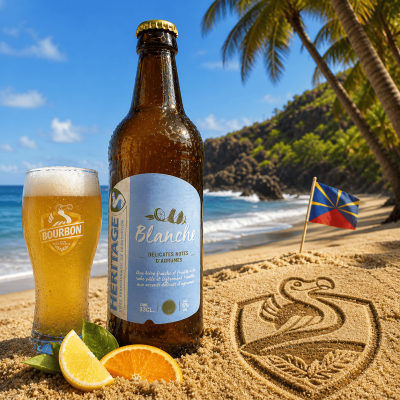 BIERE BOURBON HERITAGE BLANCHE  - La bière Réunionnaise depuis 1962