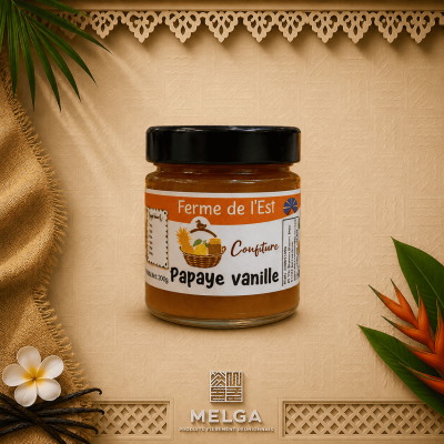 CONFITURE PAPAYE VANILLE - La Ferme de L'Est
