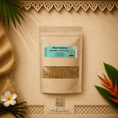 FLEUR D'EPICES GINGEMBRE, CURCUMA, POIVRE - La Maison du Curcuma / Mémé Rivière