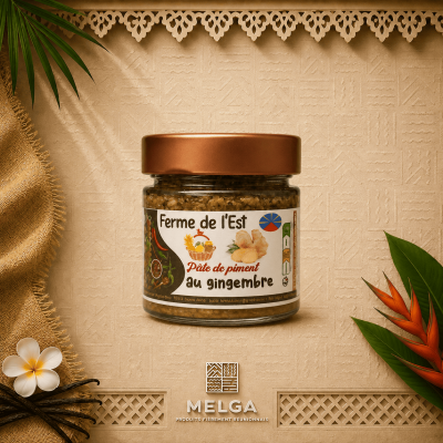PATE DE PIMENT VERT AU GINGEMBRE - La Ferme de L'Est