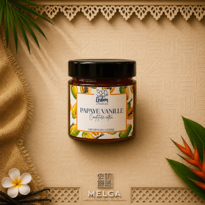 CONFITURE EXTRA PAPAYE VANILLE - Eden de Takamaka