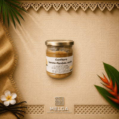 CONFITURE BANANE FLAMBEE VANILLE -  La Maison du Curcuma / Mémé Rivière